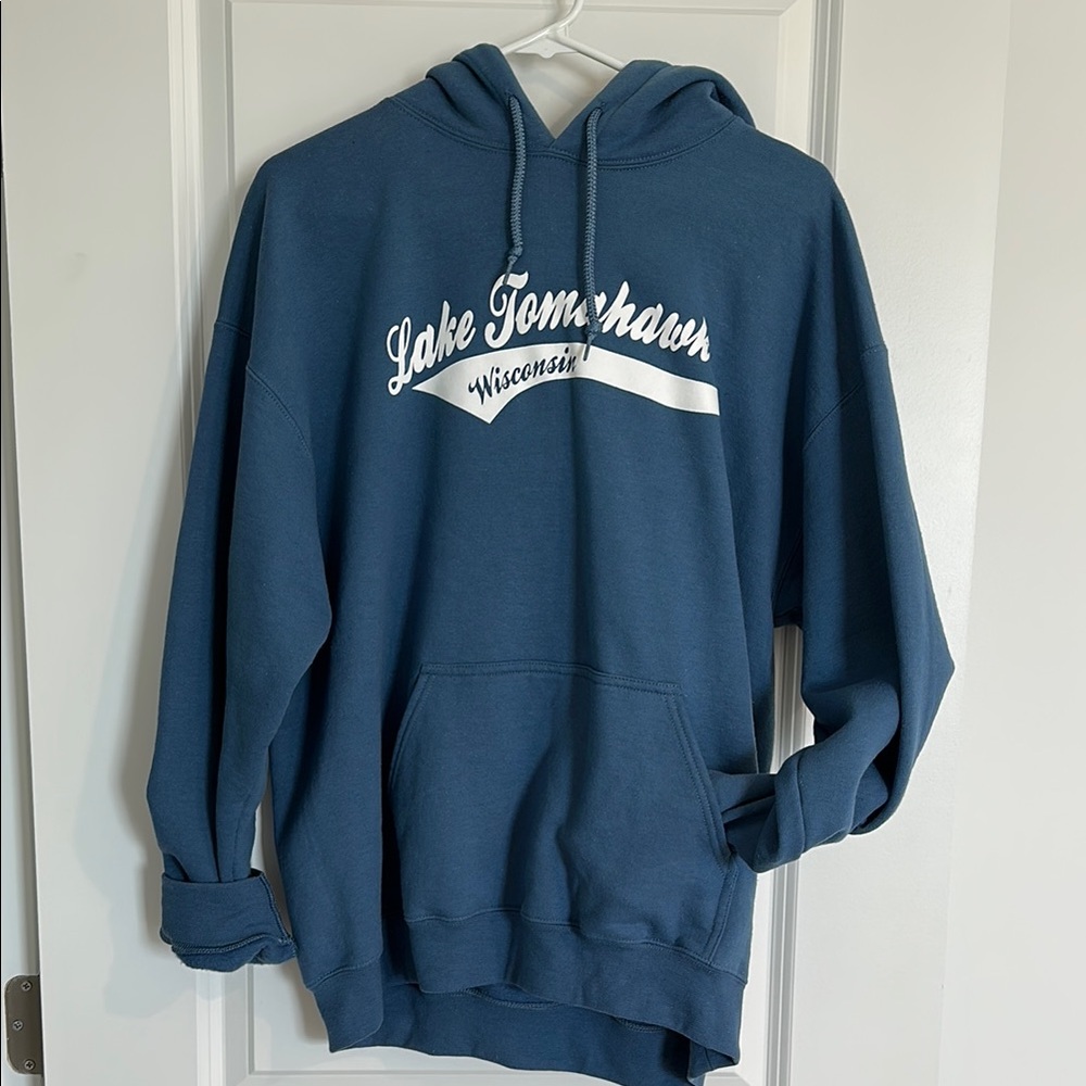 Gildan Blue Sweatshirt Classic Pullover Hoodie
